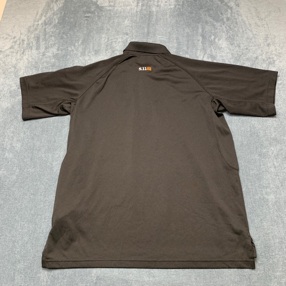 5.11 Tactical Arlo Polo Shirt Mens L Black Dark Wash Raglan Sleeve Tennis Golf - Picture 11 of 15